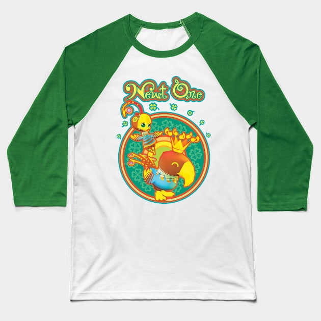 Newt & The Parrot King Baseball T-Shirt by DevNAri